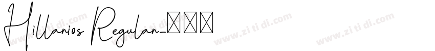 Hillarios Regular字体转换